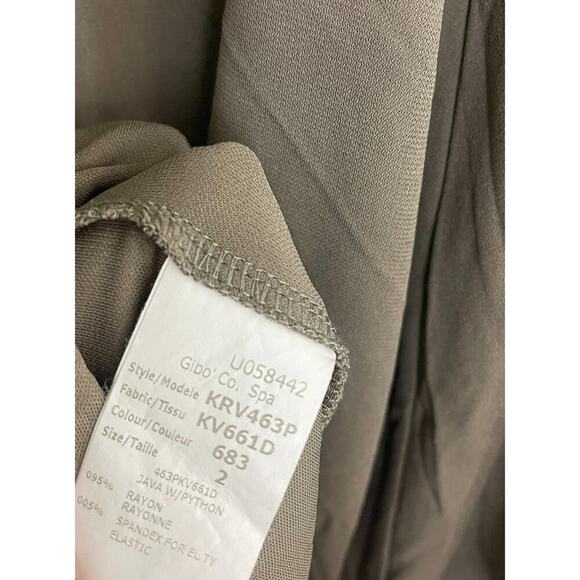 Michael Kors Made in Italy Dress 2 Brown Pullover Shirt Tunic Relaxed Fit - Picture 8 of 8